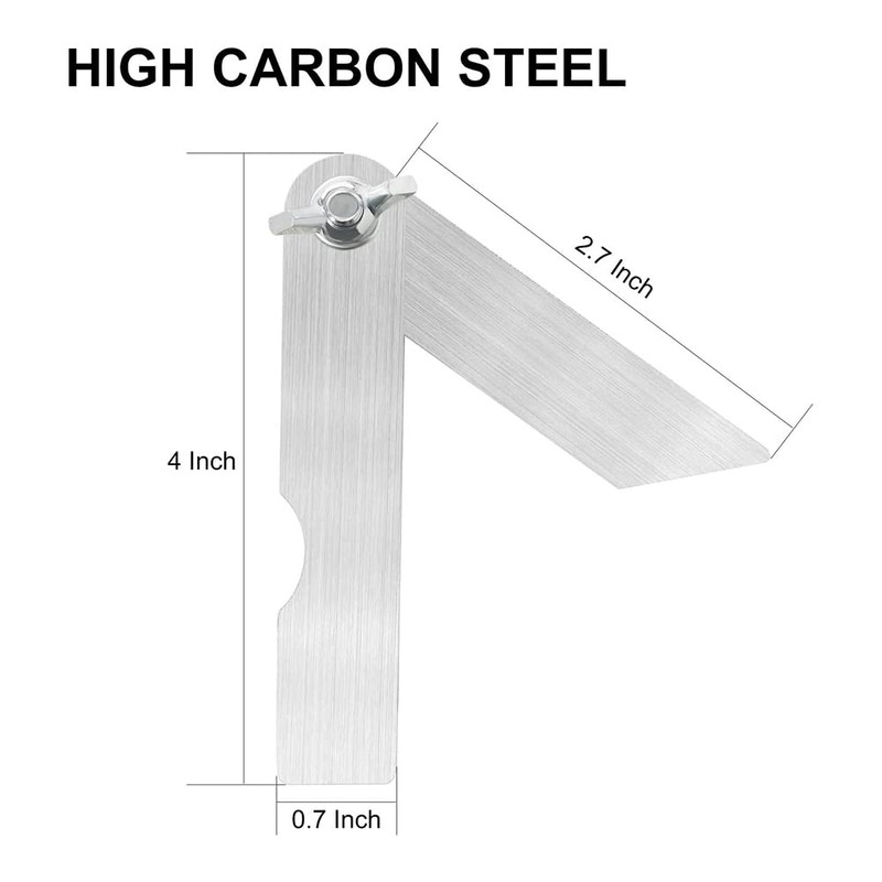 Jkjhbhged Sliding T-Bevel Gauge Protractor 4 Inch Mini Bevels Angle