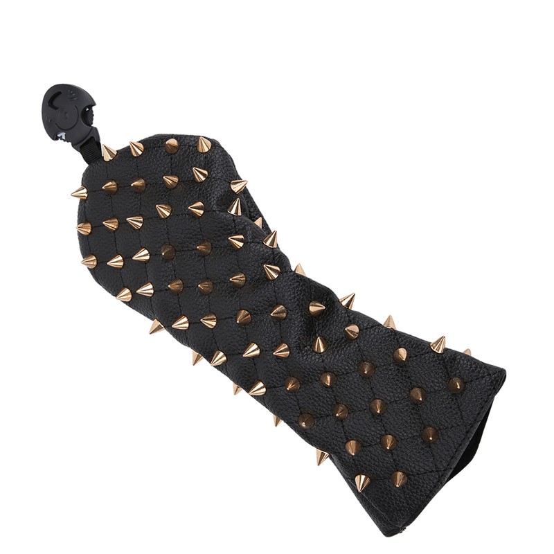 Rivet Wooden Club Protection Headcover Unique PU Waterproof Golf Putter