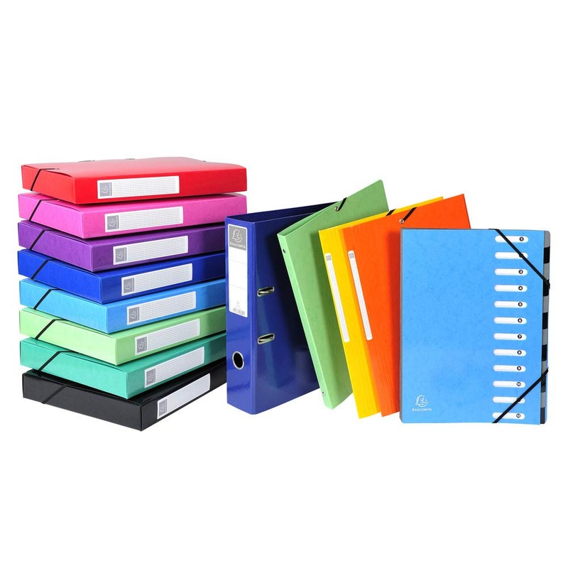 Exacompta Iderama Ring Binder with Elastic Band, A4, Rings, 15