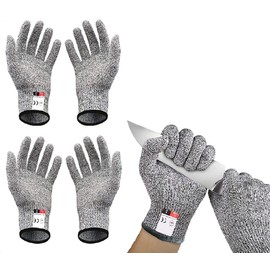 Bethany Home Work Gloves, 2 Pairs Set, Cut Resistant Gloves, Level 5, Blade-Resistant Gloves, Anti-slip, Abrasion-resistant, Work Gloves, Cut Prevention, Professional Anti-Cut, Wood Carving, Emergency