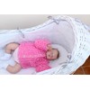 Crochet Pattern for Babies Loopy Cardigan, Babies Double Knitting Crochet