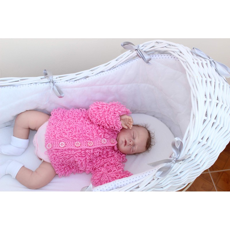 Crochet Pattern for Babies Loopy Cardigan, Babies Double Knitting Crochet