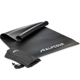 Alpcour 36"x78" Bike Trainer Mat - Anti-Slip Multipurpose Floor Protector