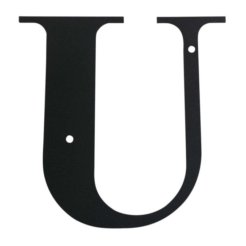 Village Wrought Iron Wrought Iron Letter U Medium 12.13" (Made