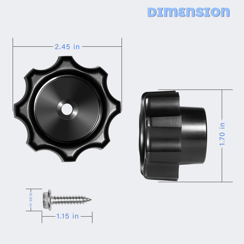 Camoo 630-7965 Wall Hydrant Handle with Screw Repair Kit, Replacement
