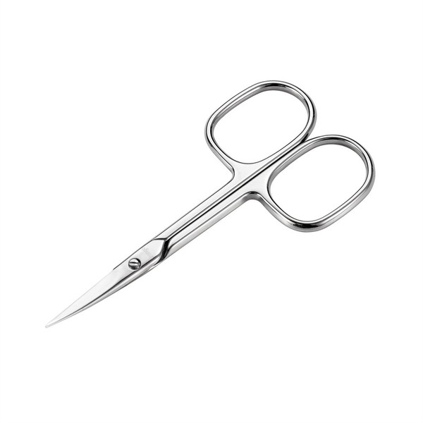 LIVINGO Curved Nail Scissors for Women: Premium Rust-Proof Stainless Steel Sharp Blade - Smooth Manicure No Sanding Required - Beauty Small Tools for Face or Body