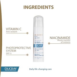 DUCRAY, Melascreen Suero Iluminador Antimanchas, Con Provitamina C y Vitamina PP, Para Piel con Manchas, 40 ml