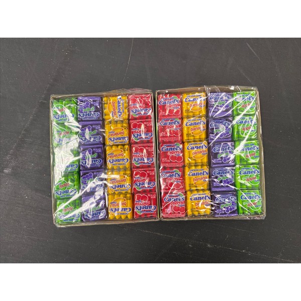 Canel's Chewing Gum (Chiclets) 20 Pack Tray Old Fashion & Fruit Flavors 2 Pack 