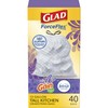 Glad ForceFlex Tall Kitchen Trash Bags, 13 Gal, Gain Lavender