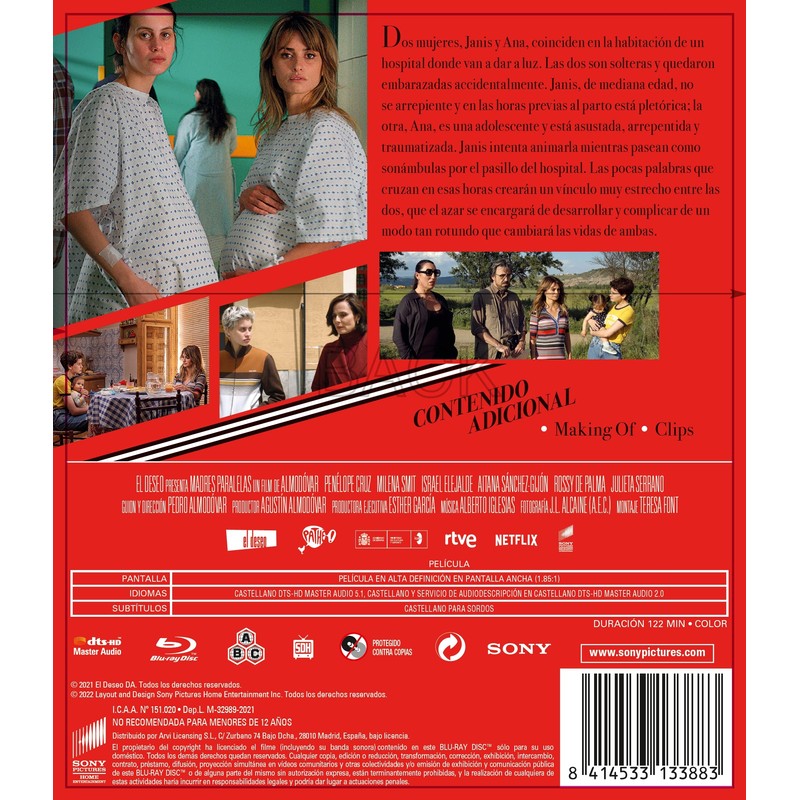 SONY Madres Paralelas – BD