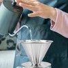 MERMOO YILAN Pour Over Coffee Dripper Stainless Steel Metal Reusable