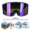 Ski Windproof Glasses Goggles Double Layer Anti Fog Sphere Large
