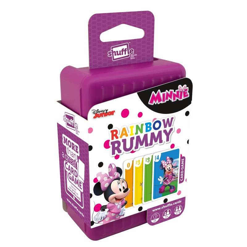 Shuffle Minnie Mouse Rainbow Rummy Card Game