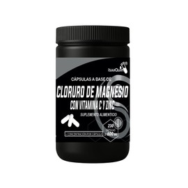 Cloruro de Magnesio con Vitamina C y Zinc  230 Cápsulas de 600 mg  Suplemento Alimenticio  IsaaQuim                                                   