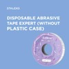 STALEKS Pro Bobbinail - Lima desechable, color blanco, autoadhesiva, rollo
