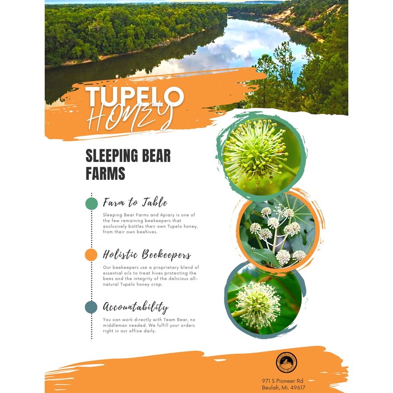Tupelo Honey 32oz - 2 pound -Two pound Jar- from