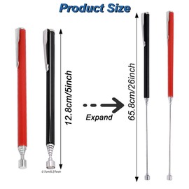 2Pcs Magnetic Telescoping Pick Up Tool for Small Metal Tools with Pocket Clip 3 Lb Extendable Magnetic Grabber Reacher Tools,for Men, DIY Handyman, Father/Dad