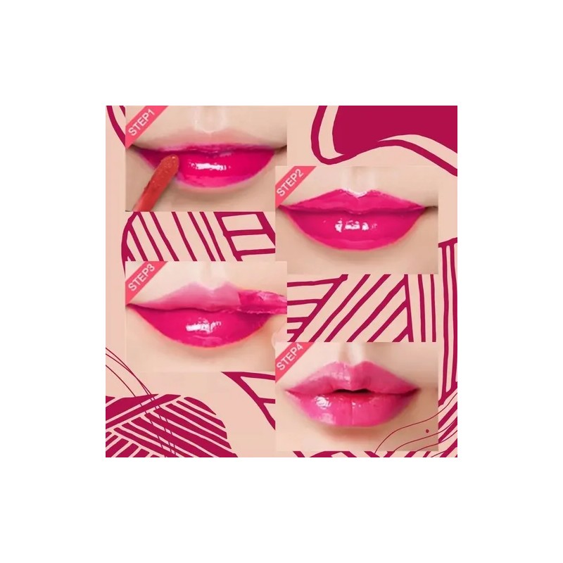 Lip Gloss Tinta Indeleble Labial Larga Duración Pack 3pz F