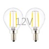 LED G14(G45) Globe Bulb, DC 12V / 24V Input, E12