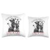 Gardening Goddess Garden Paw-ty Cat Mom Garden Vacation Throw Pillow
