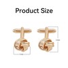 1 Pair Gold Cufflinks Men, Durable Metal Dress Shirt Studs,