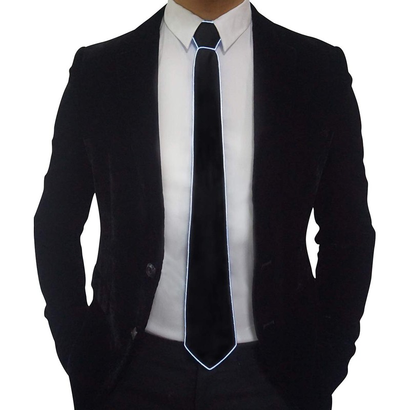 SATUMIKO Burning Man Light Up Fanny Ties Novelty Necktie For