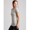Kalon Women's 4-Pack Crewneck T-Shirt Base Layer (Medium, Basics)