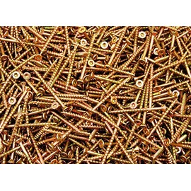 (375) Torx T25 Star Flat Head 9 x 2-1/2 Yellow Zinc Type 17 Outdoor Wood Screw