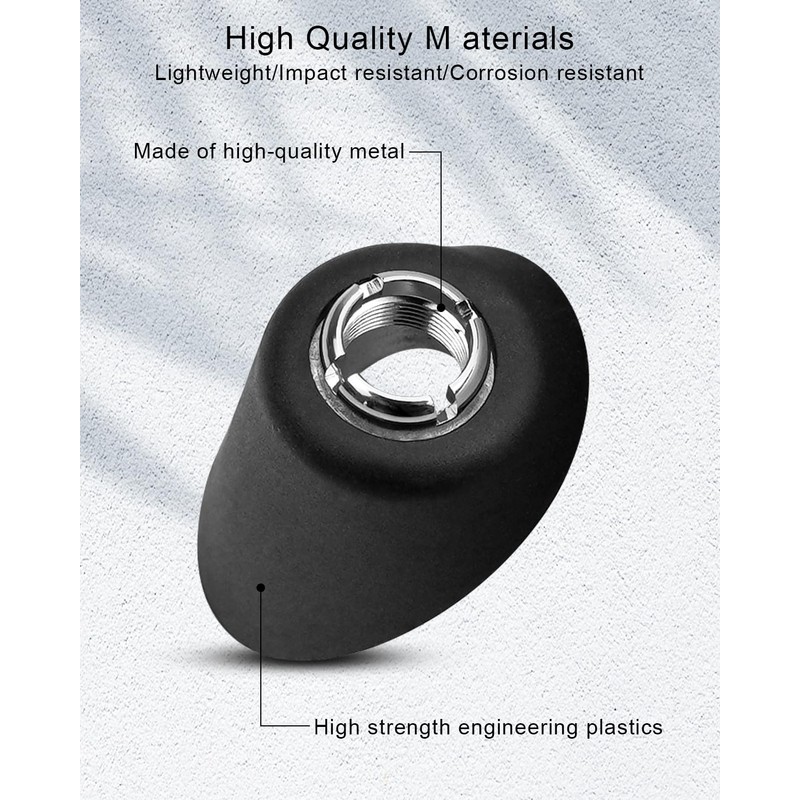 HUQUZN Antenna Ornament Bezel with Nut Manual Type Fit for
