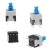 BGTXINGI 100pcs 6 Pin DPDT Self-locking Power Micro Push Button