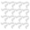 Gadpiparty 3sets U Shaped Pipe Clamps Durable Pvc Tube Bracket
