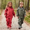 CeLaVi Kids Rainsuit for Boys Girls with Detachable Hood, Waterproof