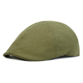 JANGOUL Toddler Boy Cotton Newsboy Cap Kids Ivy Flat Hat Infant Child Beret Hat (Army Green, 4-5T)