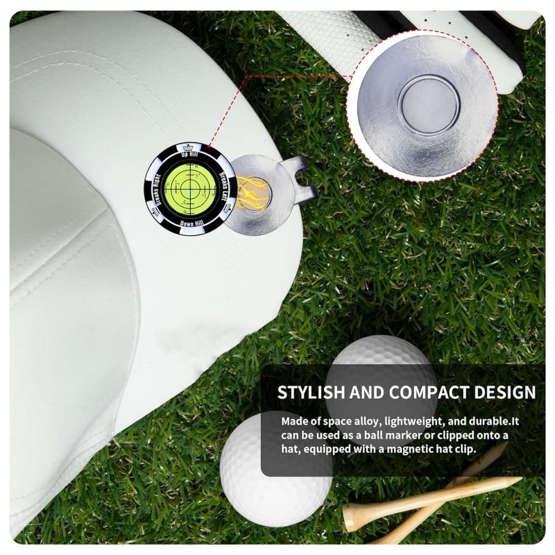 ZMShenMa 1 Pcs Golf Cap Clip Ball Marking With High-Precision