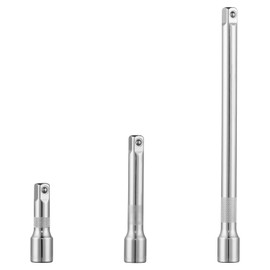 Nikcrlo 1/2 inch extension, socket wrench extension set (3, 5, 10 inches), chrome vanadium steel