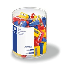 Staedtler 51050KP100 Sharpener for Pencil Holder Box Pack of 100 in Assorted Colours