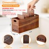 PrimZooty Natural Acacia Wood Utensil Holder for Kitchen Counter (X-Large),