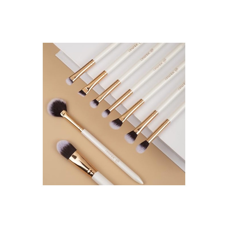 OMANIAC set de brochas para maquillaje Profesional (12 Piezas), Mangos