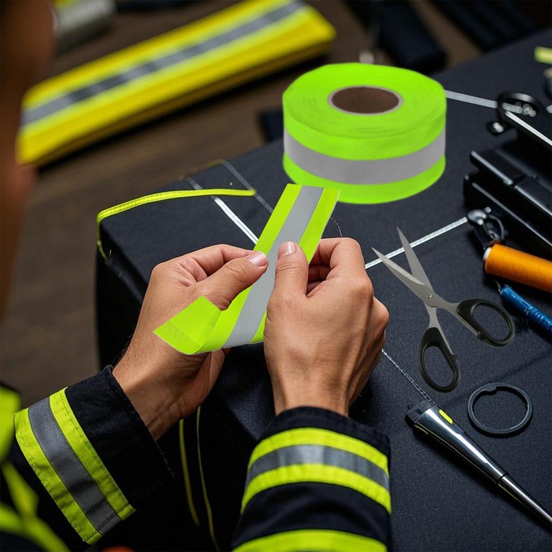 Sgphrzlt High Visibility Reflective Tape for Clothing, 2'' x 59ft