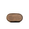 GERMANUS Real Leather Eyeglass Case with Wood Interior Telescopic, Brown,