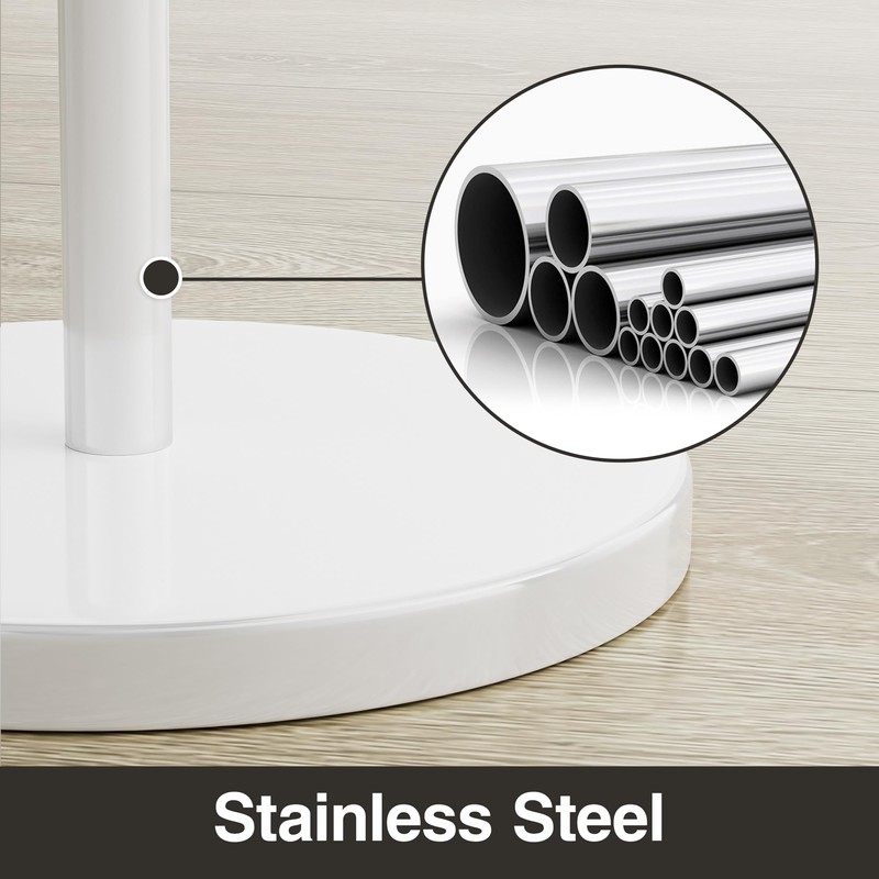 Toilet Paper Holder Stand(with Reserve Function), Free-Standing Spare Rolls Storage