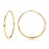 14k Yellow Gold Endless Hoop Earrings 18x1.0mm
