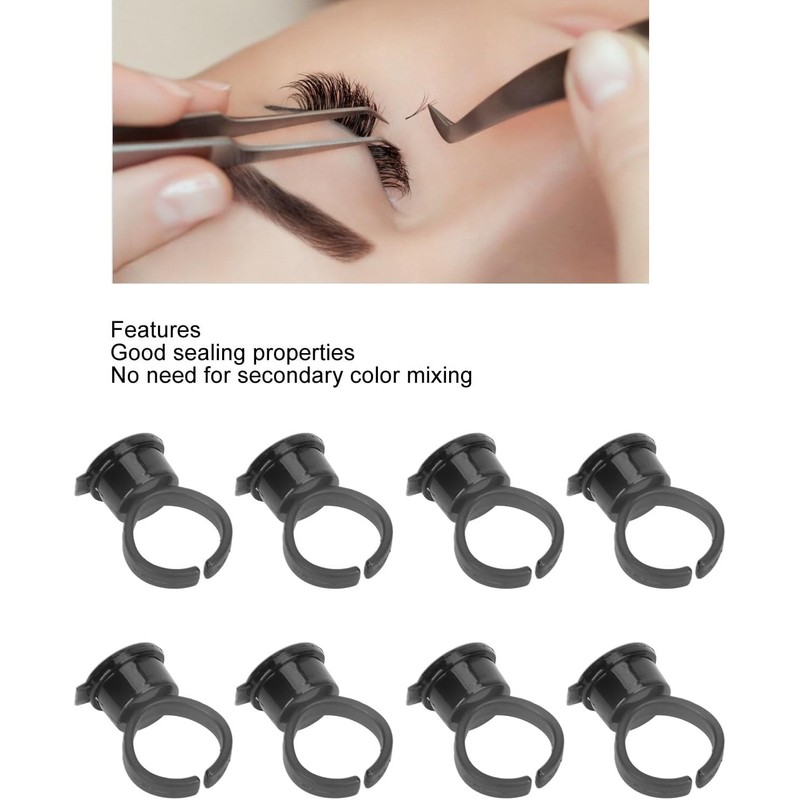 100 vasos desechables con anillo para tinta de tatuaje con