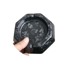 100% Pure Real Carbon Fiber Ashtray Unique Pattern Design Suitable for Office Home Courtyard and Indoor Decoration