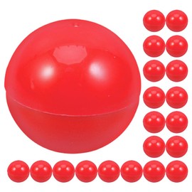 Ciieeo 25pcs Mini Ball Plastic Raffle Drawing Balls Table Tennis Balls Sphere Game Balls for Entertainment Game Advertising 3cm RED