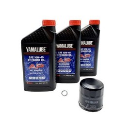 Yamaha TENERE 700 (2021-2024) all Models Oil Filter Change Kit Yamaha Part# 5GH-13440-80-00 and 3 Quarts High Performance LUB-10W40-FS-12