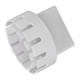 Rain Gutter Downspout Adapter, Plastic Drain Downspout Extender Connector Flexible Drain Adapter Replacement Downpipe Converter Connector with Screws for Outdoor(White S 2×3 in)