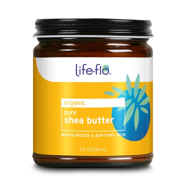 LIFE-FLO Life-flo Pure Organic Shea Butter, Unrefined | Moisturizes, Smooths