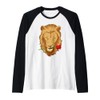 Lion Rose Raglan Baseball Tee