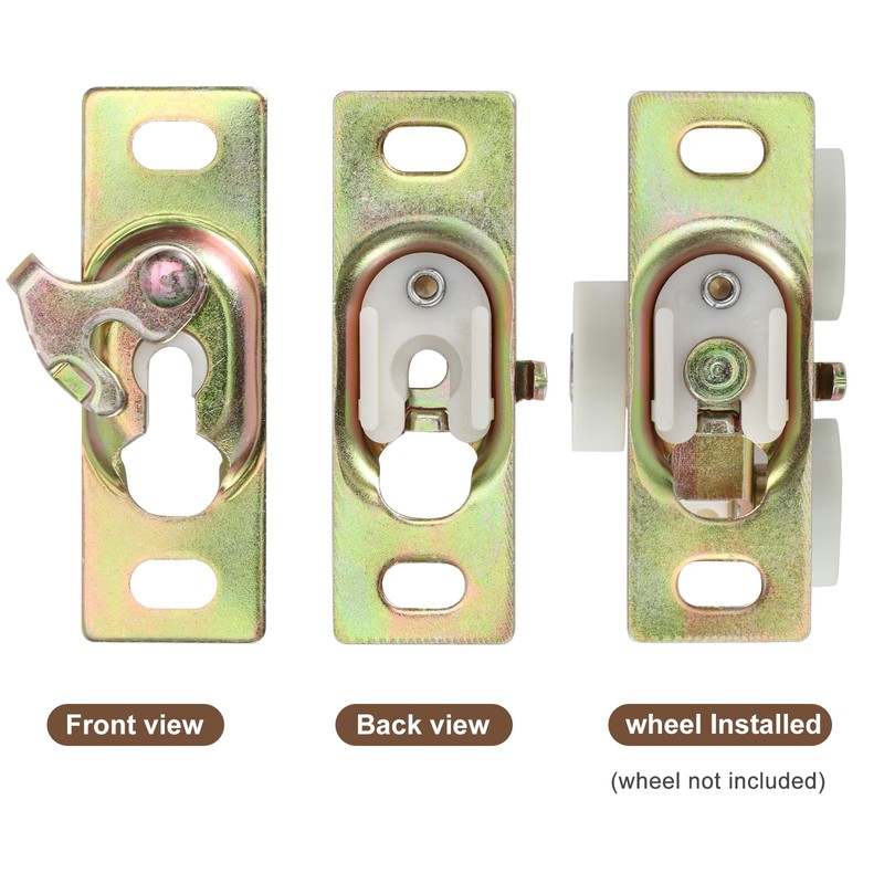 Lashow Pocket Door Rollers Connection Plate, Sliding RV Door Hardware,Color
